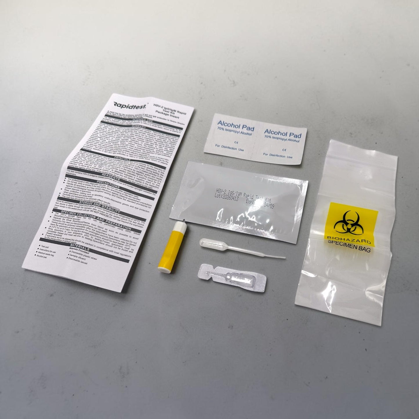 At home STI/STD testing kit for genital herpes. Get results at home in 15 mins with no doctor appointment needed. 