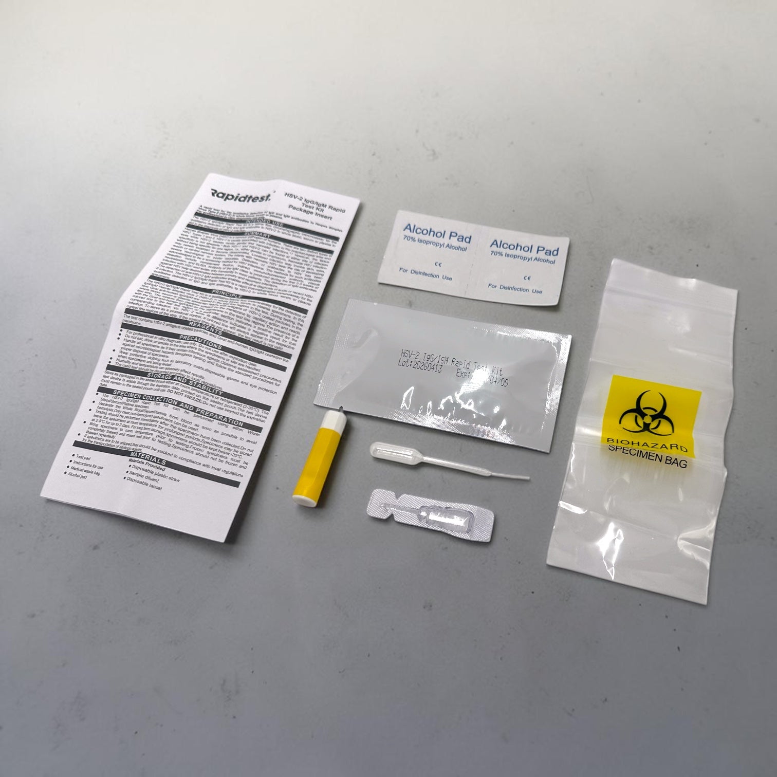 At home STI/STD testing kit for genital herpes. Get results at home in 15 mins with no doctor appointment needed. 