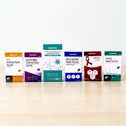 Full At-Home STI Test Bundle – Chlamydia, Gonorrhoea, Syphilis, HIV, Hep B, Hep C and Genital Herpes