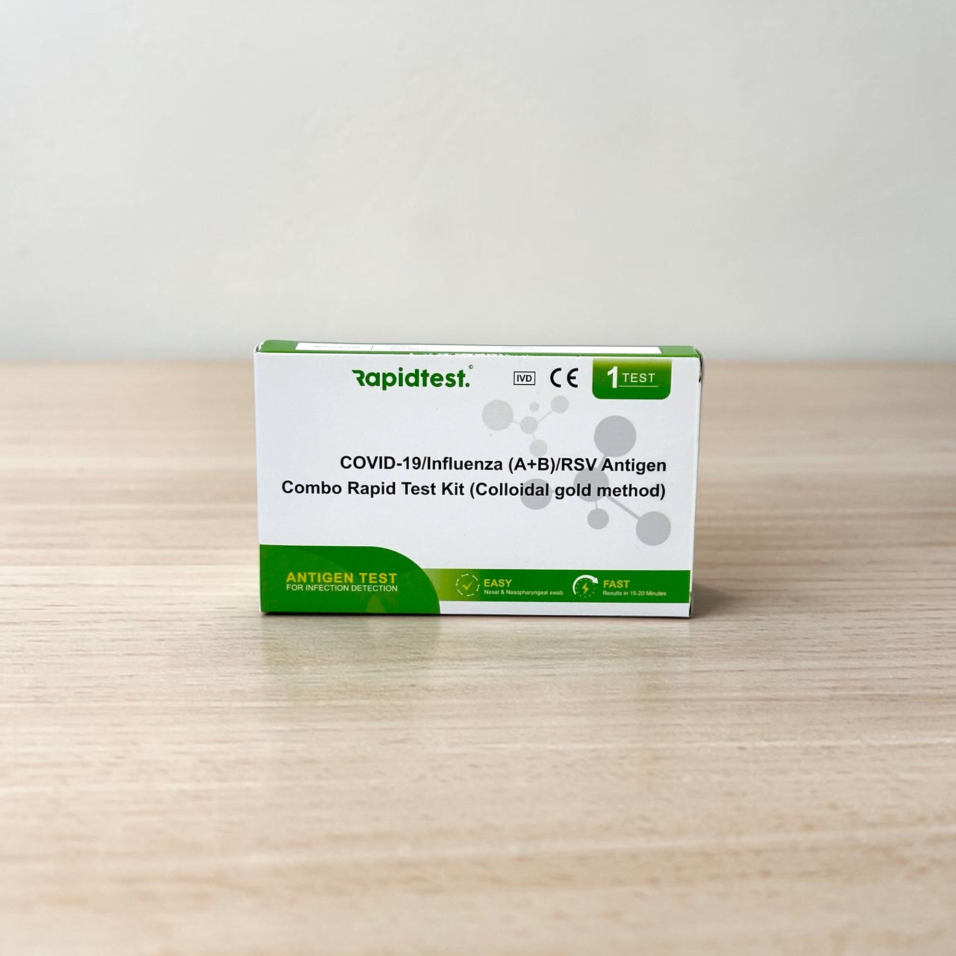 Covid-19 / Flu (A+B) at home rapid self test. Get tested at home with your results in 15 minutes. 