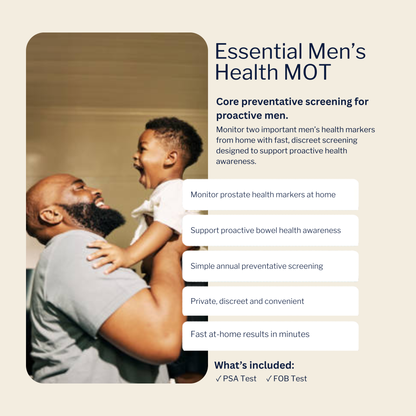 Men's Health MOT Bundle – At-Home PSA Test Kit & Self Test Health Kit