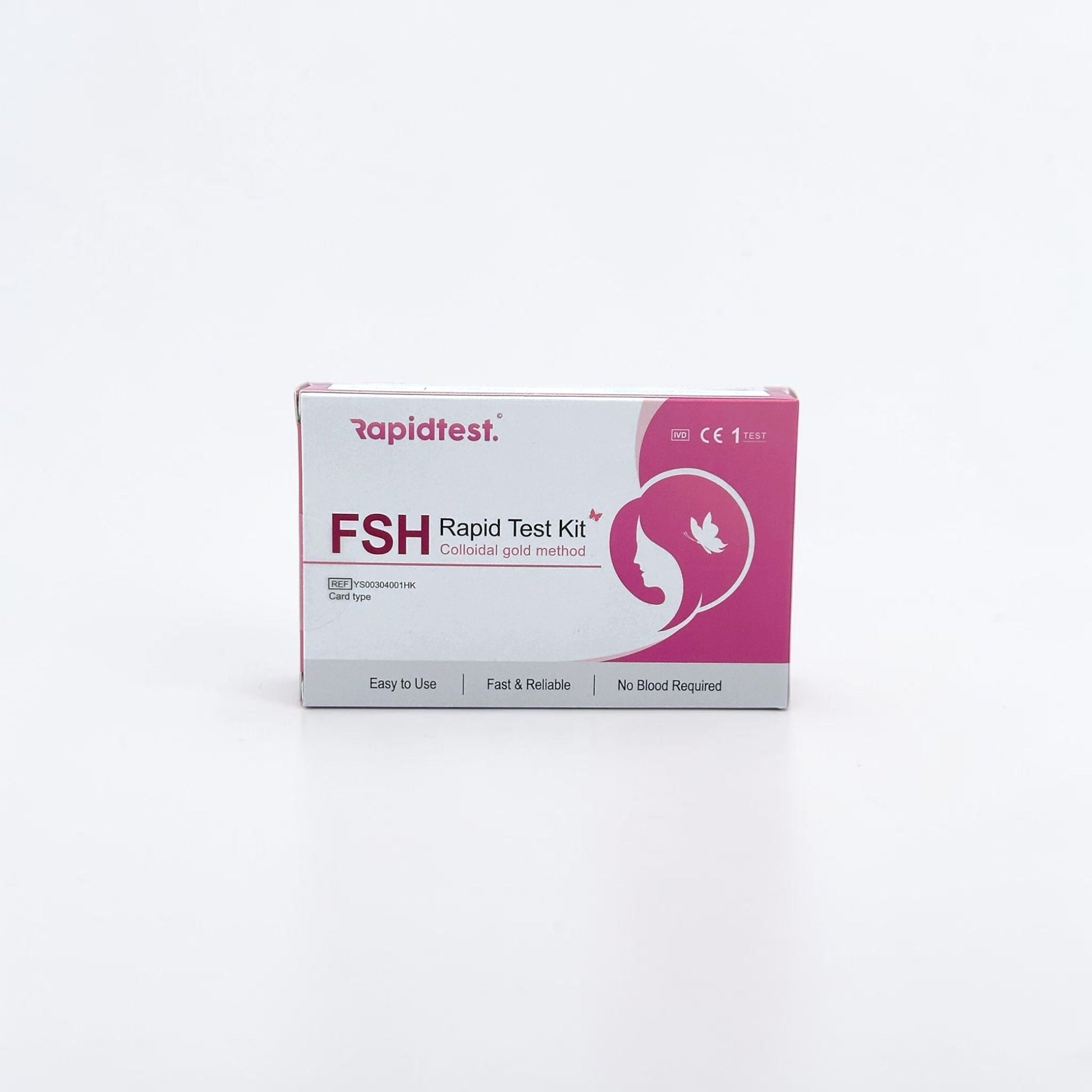 Rapidtest FSH Rapid Test Kit packaging on a white background