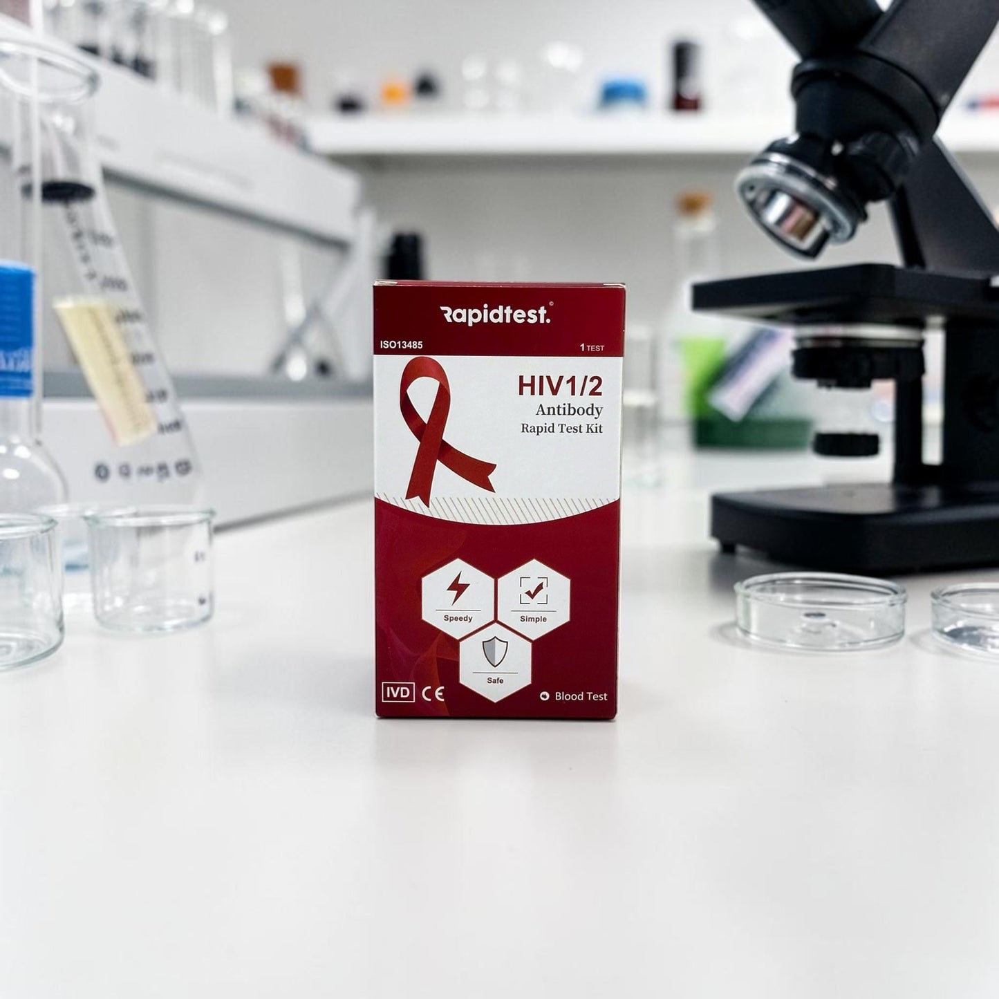 HIV At Home Rapid Selt Test in Lab - rapidtest.co
