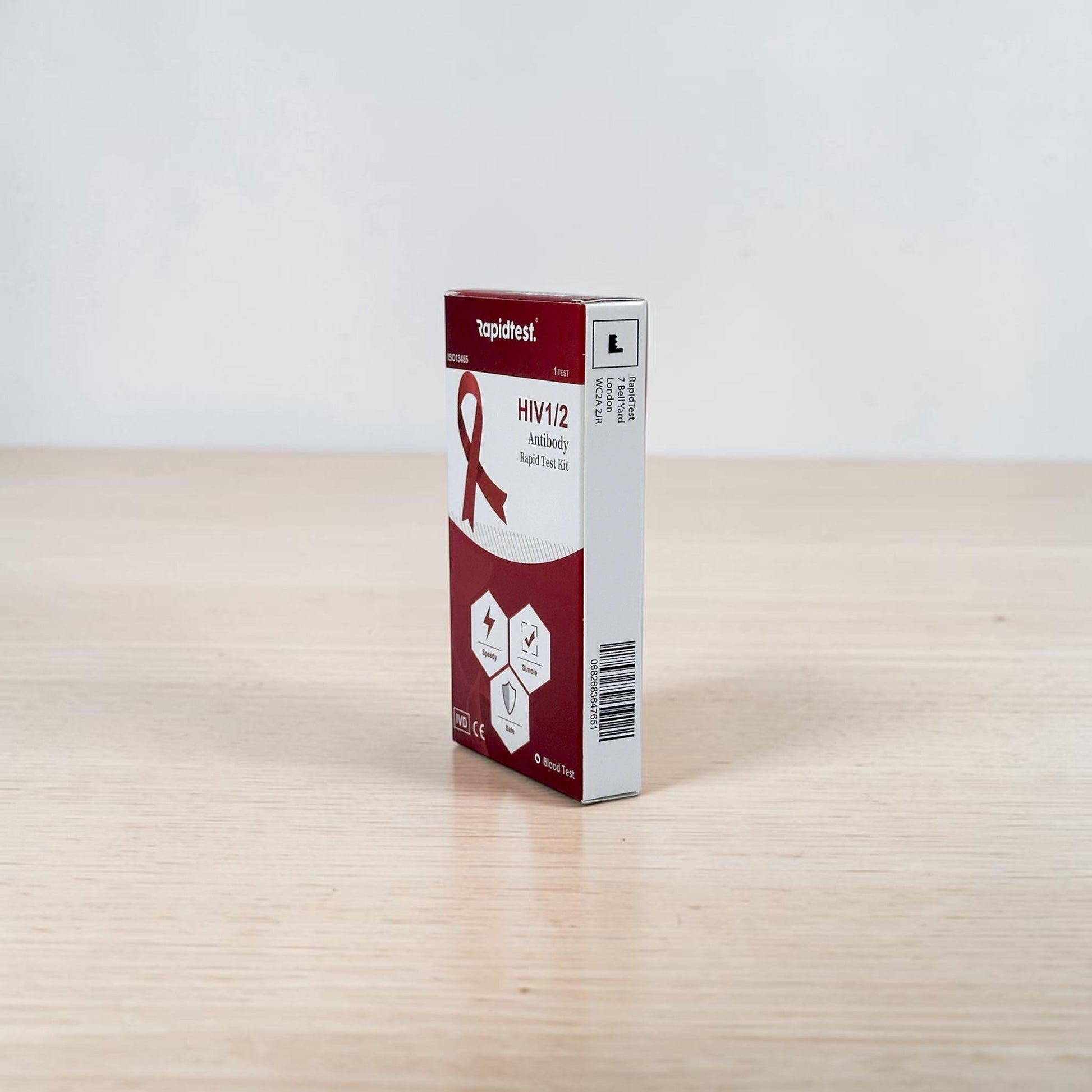 HIV At Home Rapid Test Box on Shelf - rapidtest.co