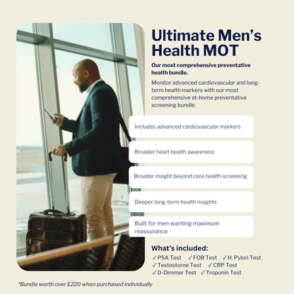 Men's Health MOT Bundle – At-Home PSA Test Kit & Self Test Health Kit