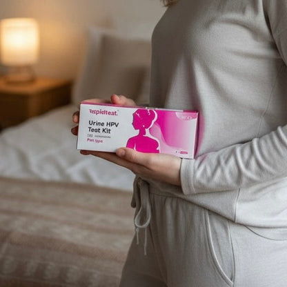 Female with HPV Urine At Home Test - rapidtest.co