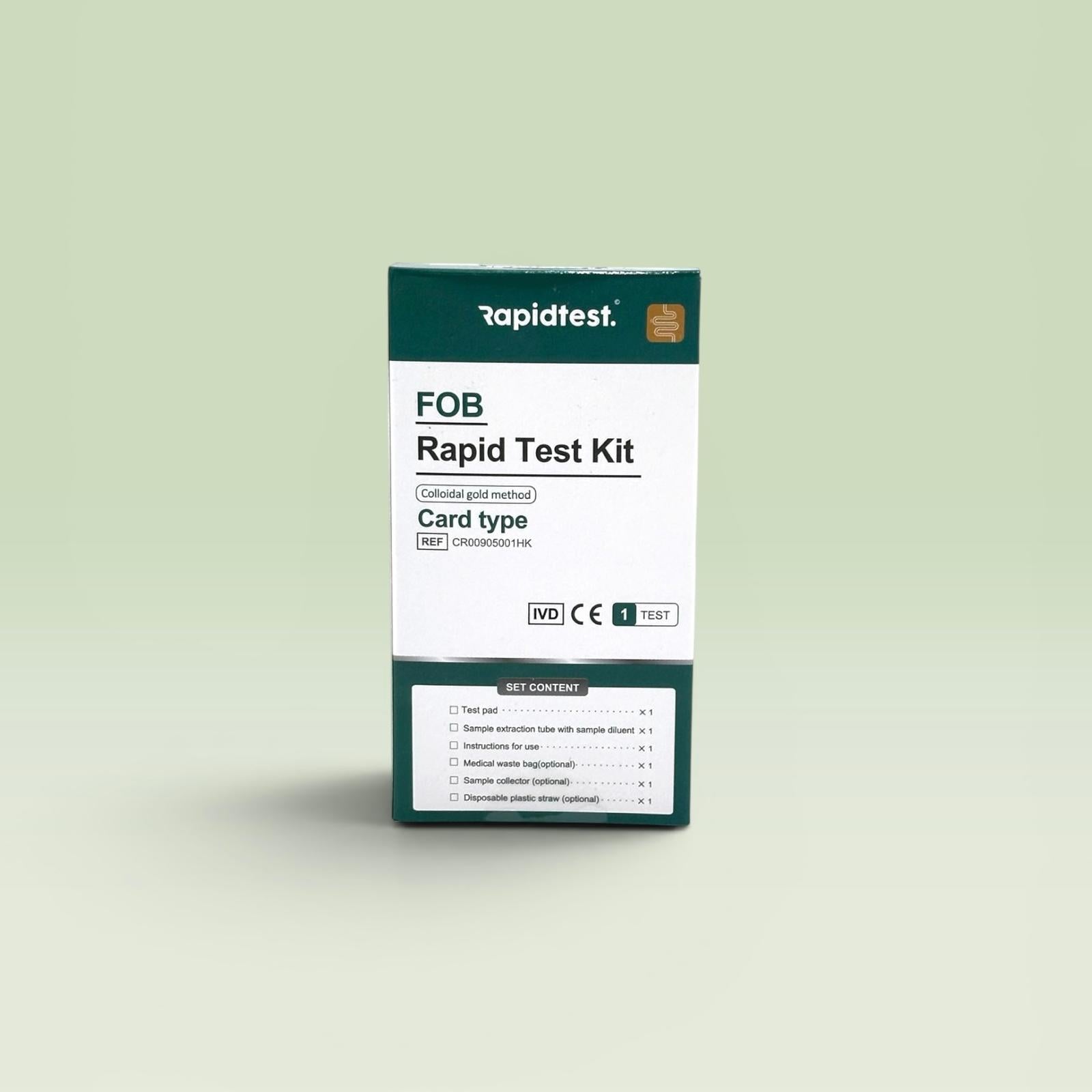 FOB Bowel Cancer SelfTest Kit at-home - RapidTest.co