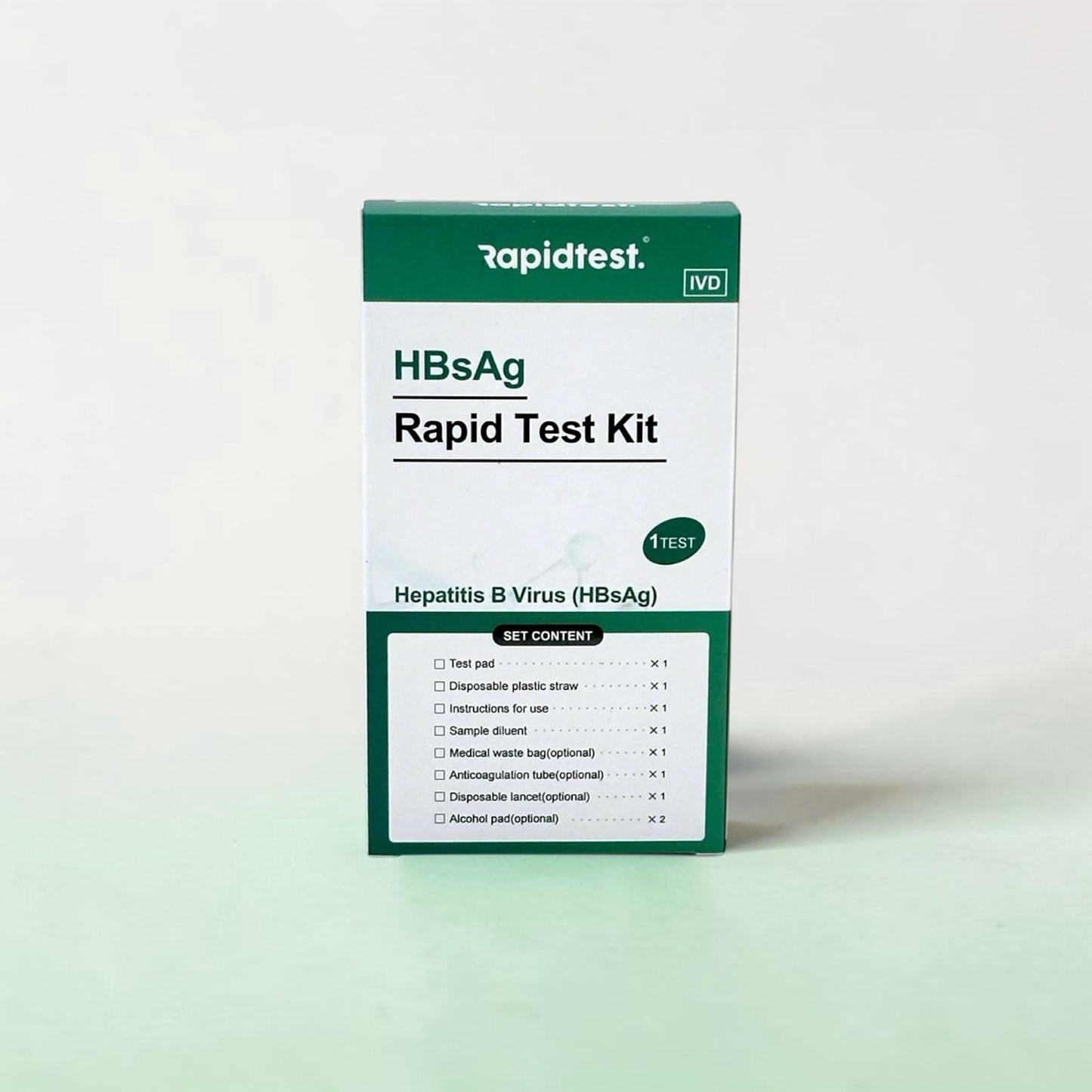 HepB (HBsAg) at home self test packing - rapidtest.co (hepatitis B)